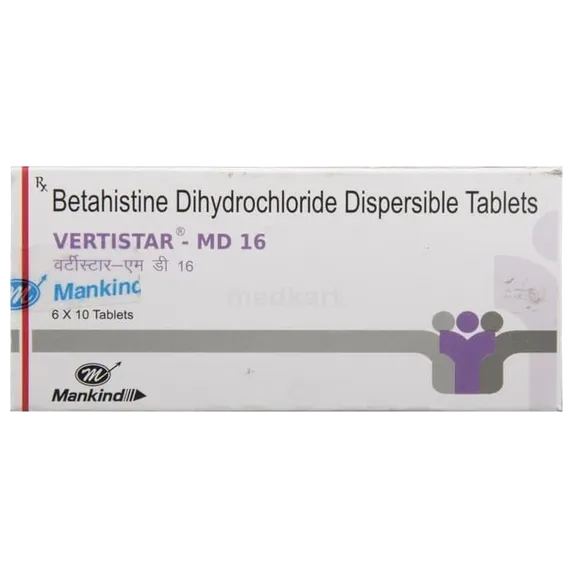 vertistar md 16mg tablet 10's